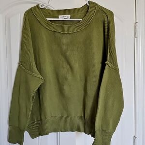 Carly Jean Los Angeles, Green Sweater, Size M/L